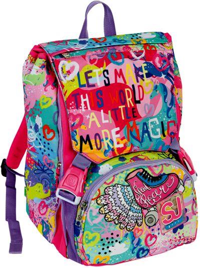 Zaino scuola Sdoppiabile Big SJ Gang Magicflip Girl, Candy Fuxia